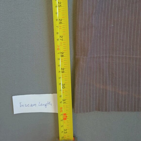 RW&CO Women Trousers Vertical Tapered Mid Rise Striped Gray Size 6 Straight Leg - Picture 13 of 16